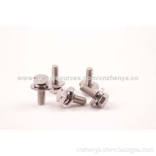 Stainless Steel Bolts with Spring Washer and Flat Washer